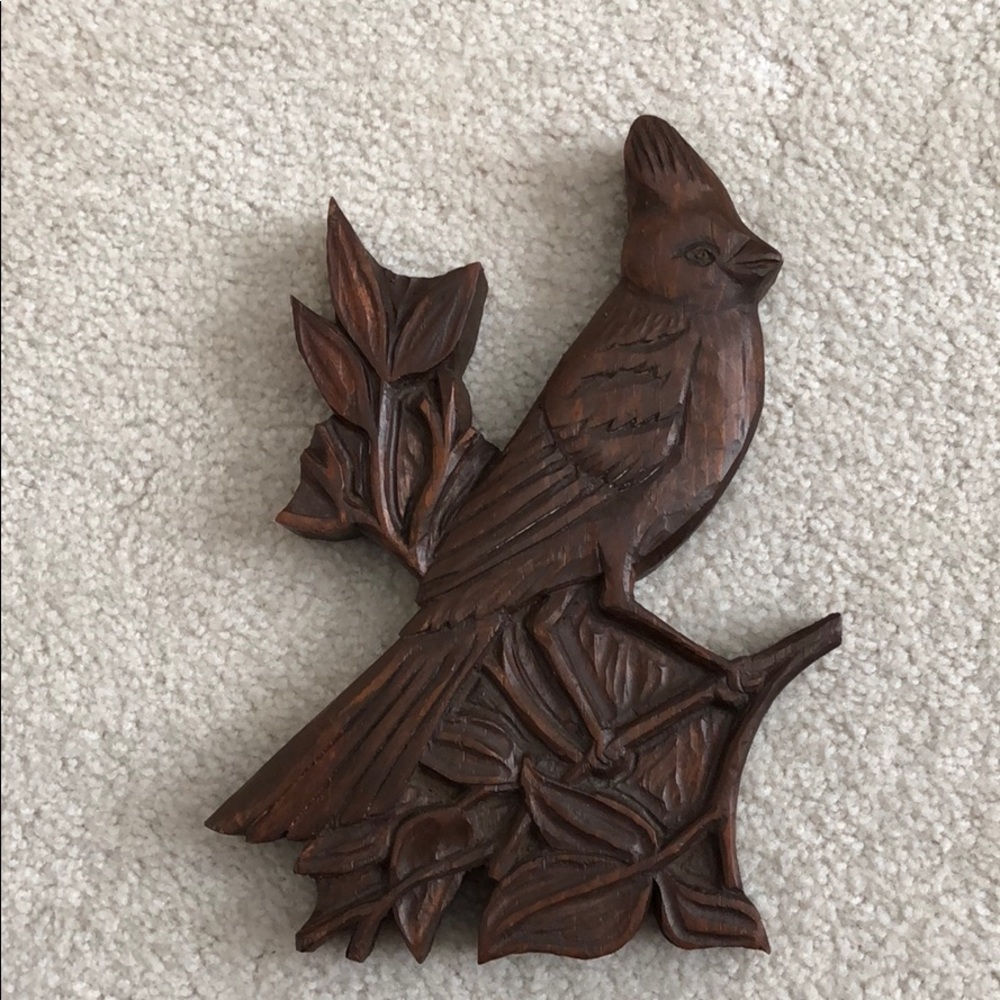 Hand Carved - Wood Carving of a Cardinal